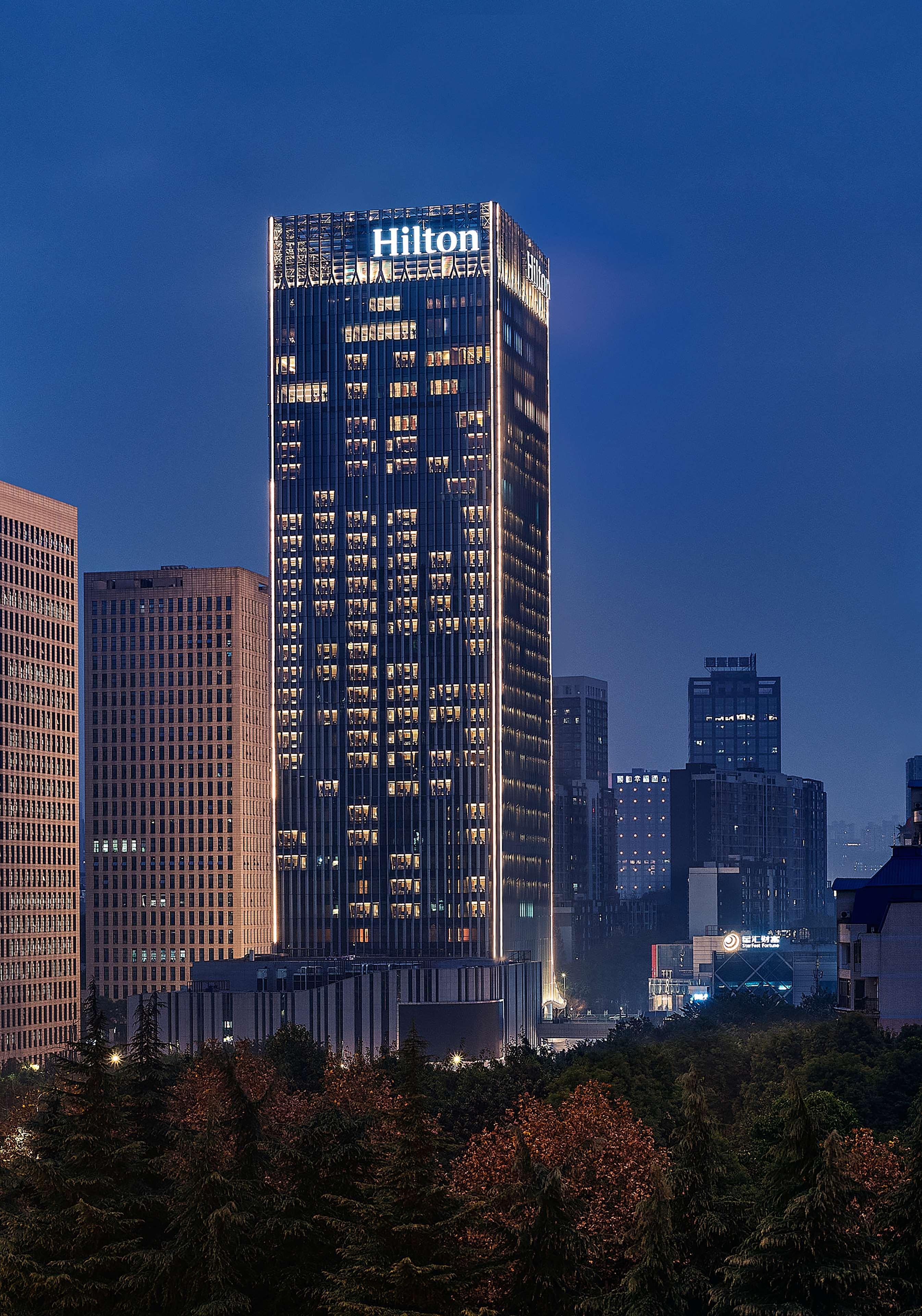 Hilton Chongqing Liangjiang New Area Hotel Exterior foto